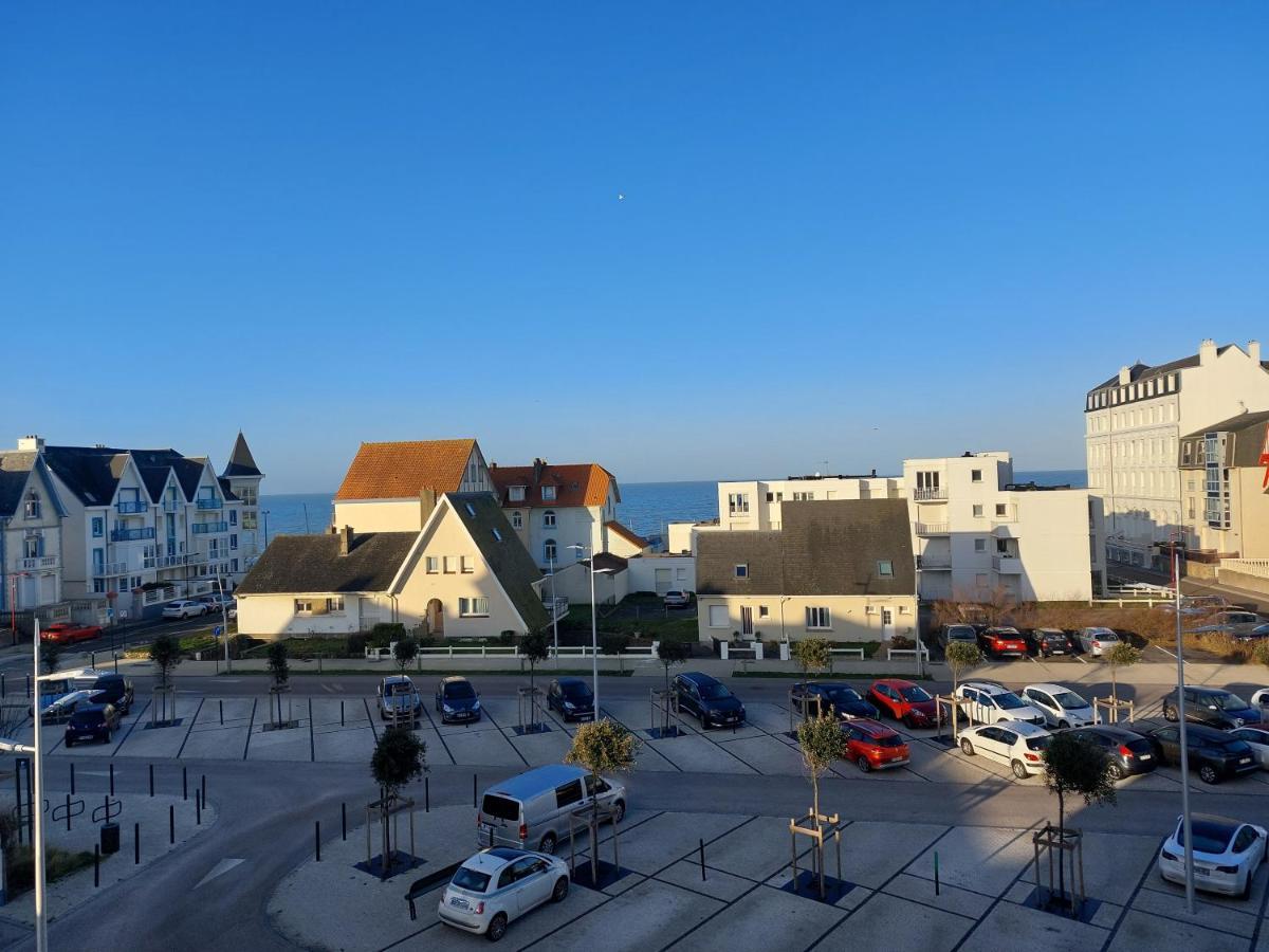 Vue Mer L'Aiglon T2 Balcon Parking Prive Wimereux Exteriör bild